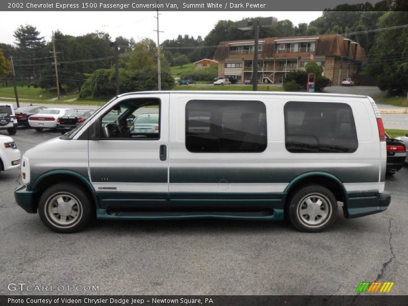 Summit White / Dark Pewter 2002 Chevrolet Express 1500 Passenger Conversion Van