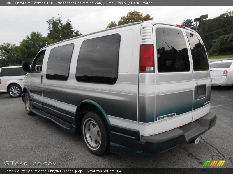 Summit White / Dark Pewter 2002 Chevrolet Express 1500 Passenger Conversion Van