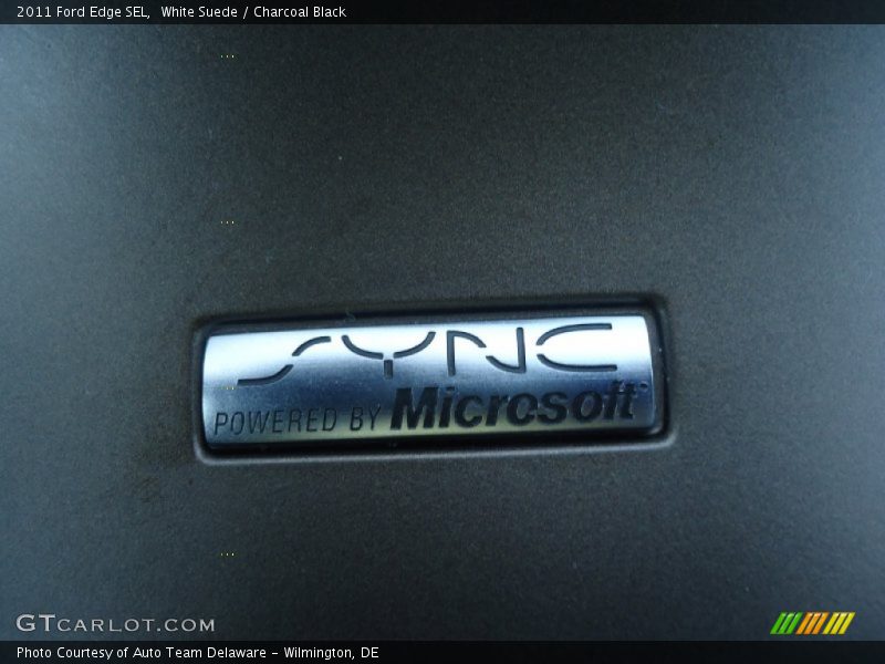 White Suede / Charcoal Black 2011 Ford Edge SEL