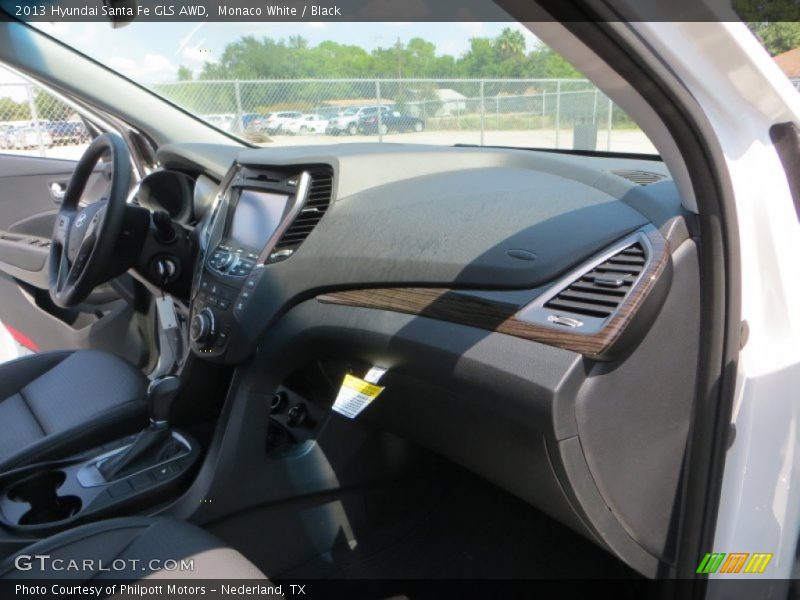 Monaco White / Black 2013 Hyundai Santa Fe GLS AWD