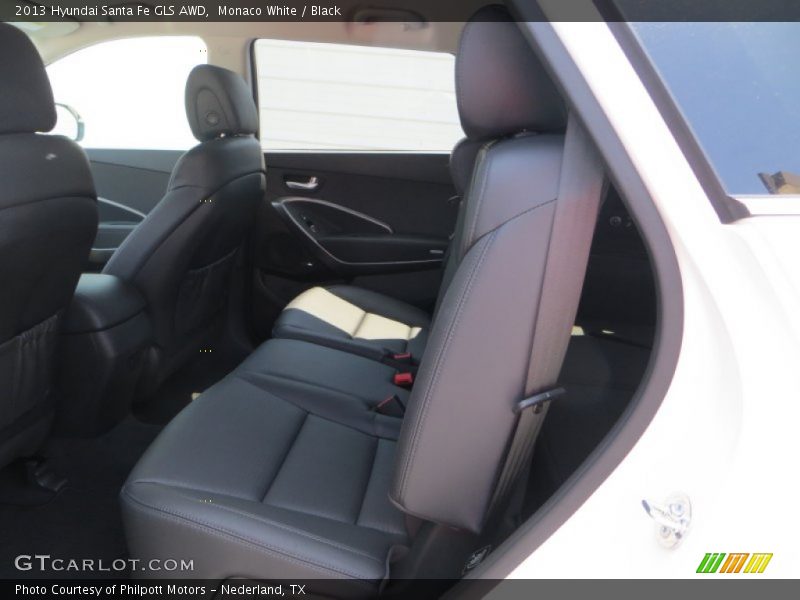 Monaco White / Black 2013 Hyundai Santa Fe GLS AWD