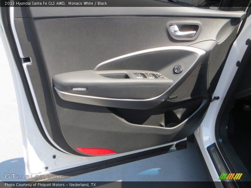 Monaco White / Black 2013 Hyundai Santa Fe GLS AWD