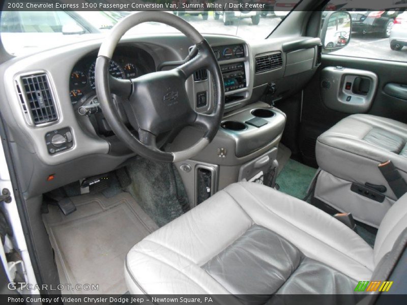 Dark Pewter Interior - 2002 Express 1500 Passenger Conversion Van 