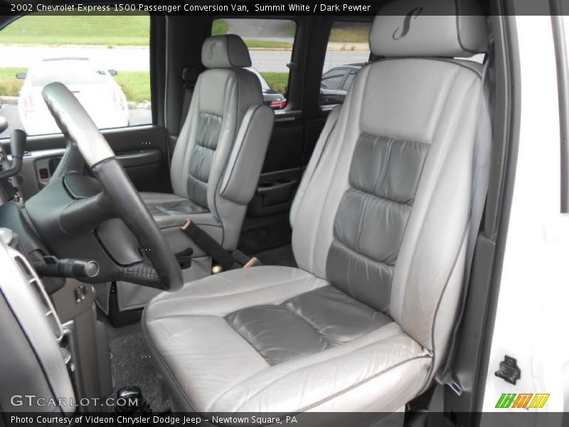 Summit White / Dark Pewter 2002 Chevrolet Express 1500 Passenger Conversion Van