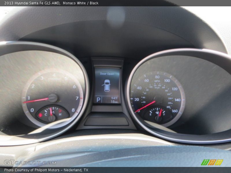 Monaco White / Black 2013 Hyundai Santa Fe GLS AWD