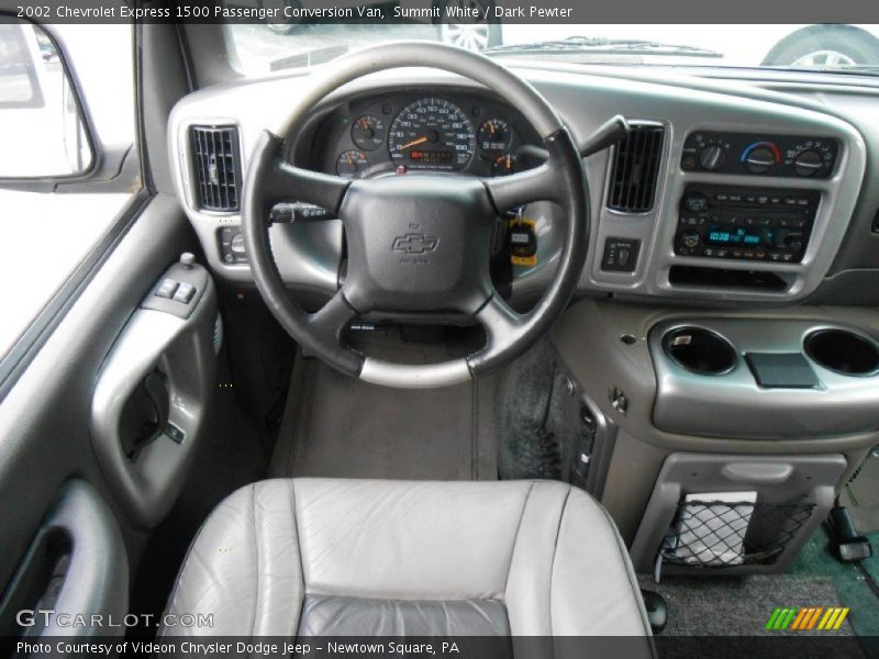 Summit White / Dark Pewter 2002 Chevrolet Express 1500 Passenger Conversion Van