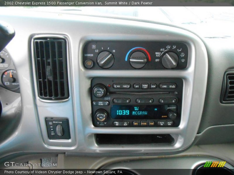 Controls of 2002 Express 1500 Passenger Conversion Van