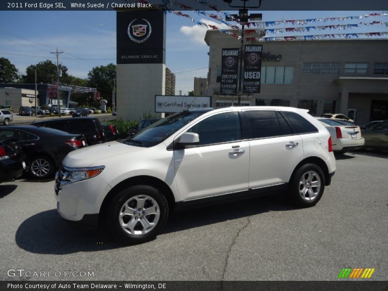 White Suede / Charcoal Black 2011 Ford Edge SEL