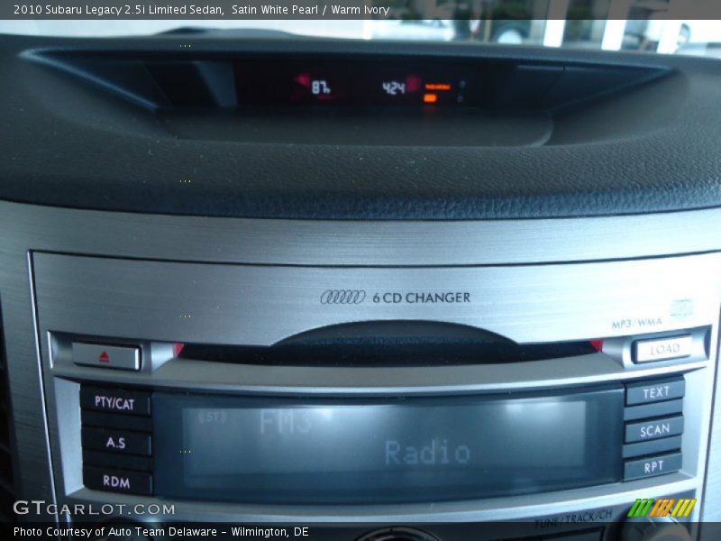 Satin White Pearl / Warm Ivory 2010 Subaru Legacy 2.5i Limited Sedan