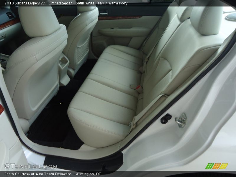 Satin White Pearl / Warm Ivory 2010 Subaru Legacy 2.5i Limited Sedan