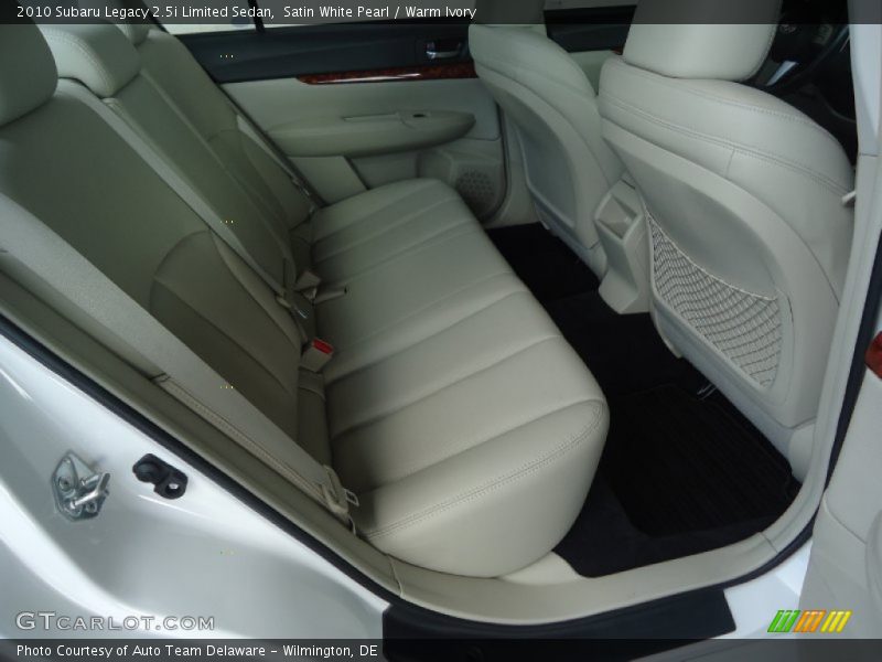 Satin White Pearl / Warm Ivory 2010 Subaru Legacy 2.5i Limited Sedan