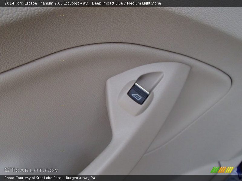 Deep Impact Blue / Medium Light Stone 2014 Ford Escape Titanium 2.0L EcoBoost 4WD