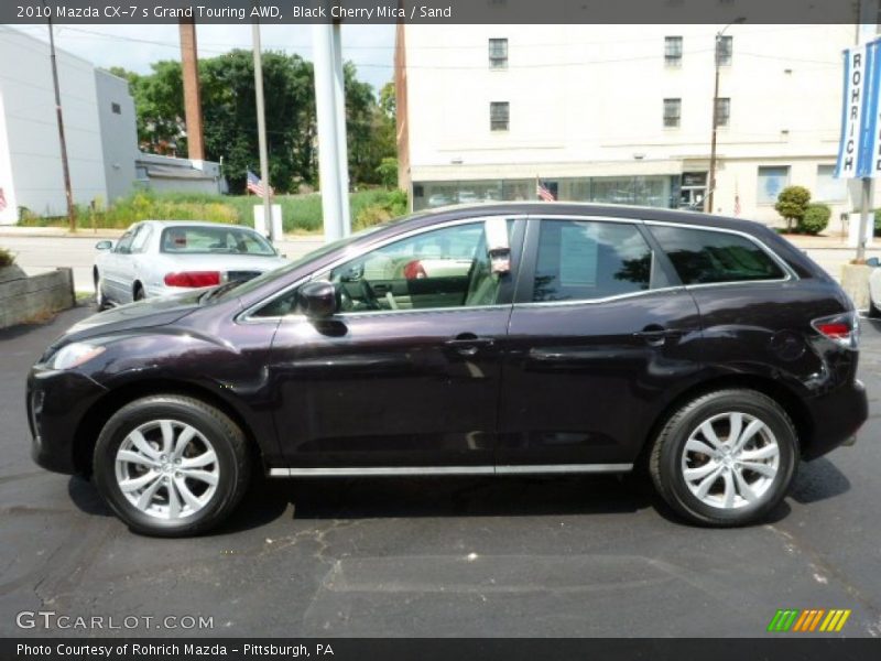 Black Cherry Mica / Sand 2010 Mazda CX-7 s Grand Touring AWD