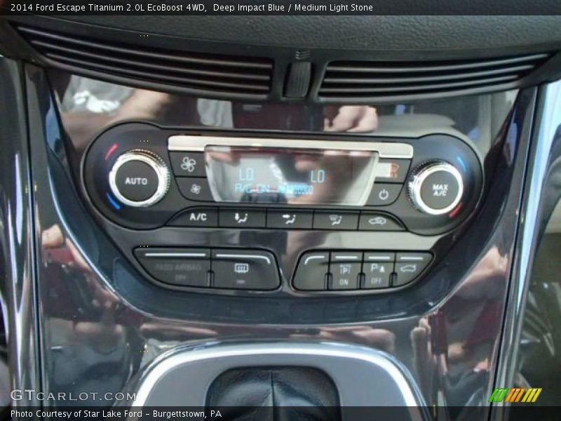 Deep Impact Blue / Medium Light Stone 2014 Ford Escape Titanium 2.0L EcoBoost 4WD