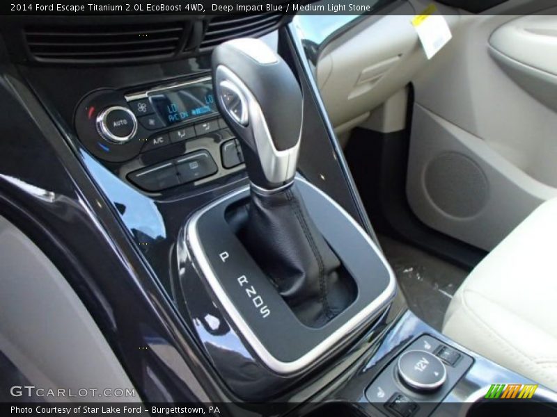 Deep Impact Blue / Medium Light Stone 2014 Ford Escape Titanium 2.0L EcoBoost 4WD