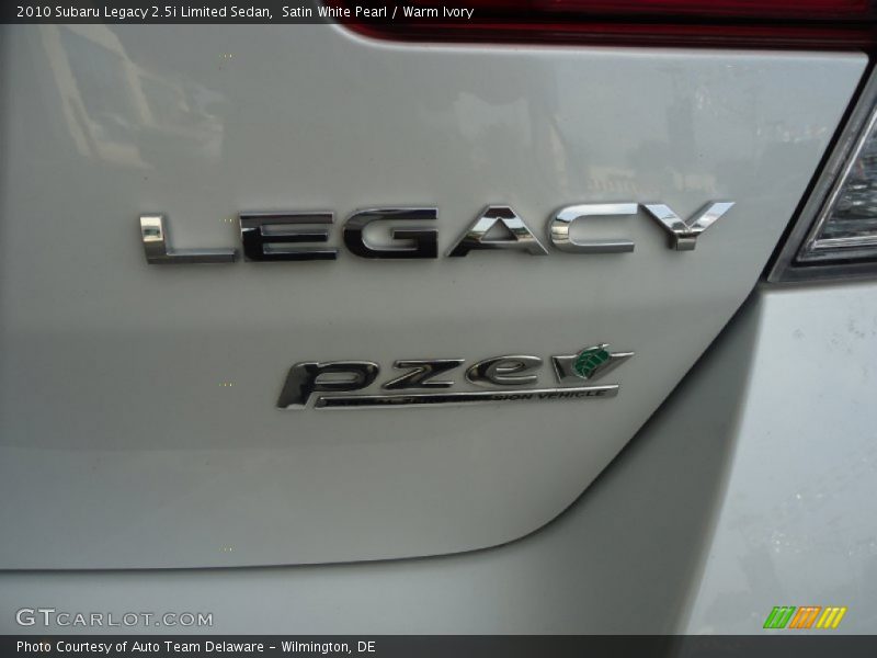 Satin White Pearl / Warm Ivory 2010 Subaru Legacy 2.5i Limited Sedan