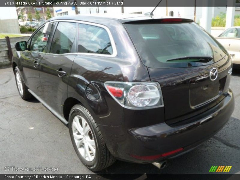 Black Cherry Mica / Sand 2010 Mazda CX-7 s Grand Touring AWD