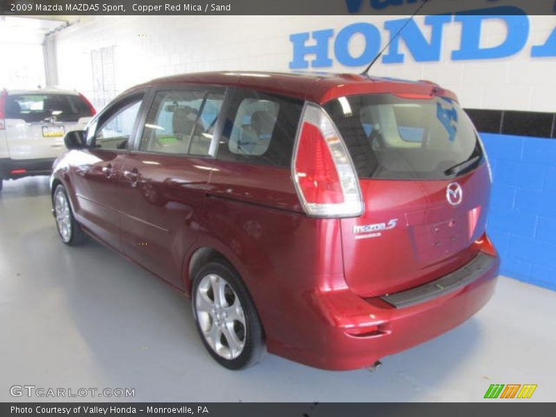 Copper Red Mica / Sand 2009 Mazda MAZDA5 Sport