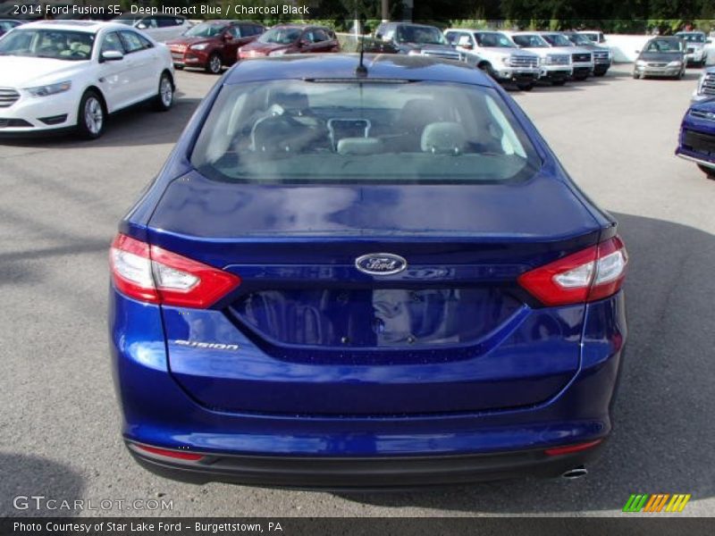 Deep Impact Blue / Charcoal Black 2014 Ford Fusion SE