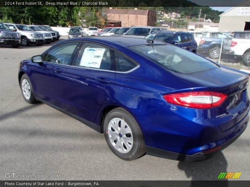 Deep Impact Blue / Charcoal Black 2014 Ford Fusion SE