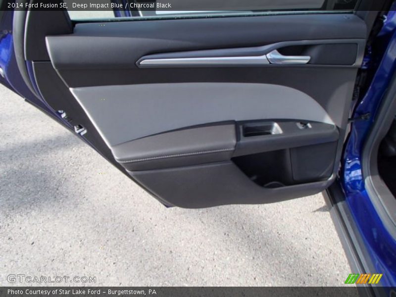 Deep Impact Blue / Charcoal Black 2014 Ford Fusion SE