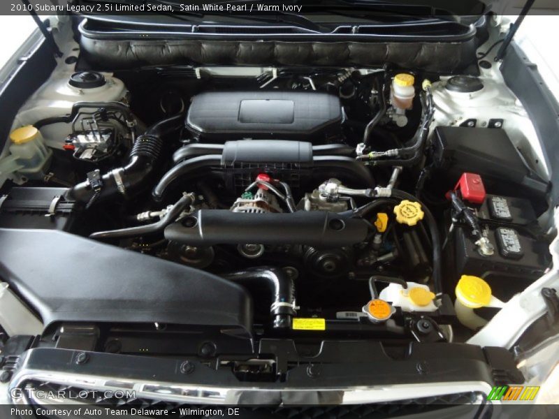Satin White Pearl / Warm Ivory 2010 Subaru Legacy 2.5i Limited Sedan