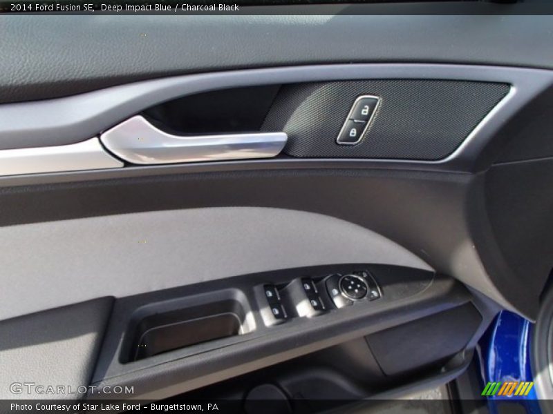 Deep Impact Blue / Charcoal Black 2014 Ford Fusion SE
