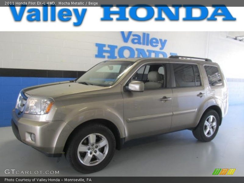 Mocha Metallic / Beige 2011 Honda Pilot EX-L 4WD