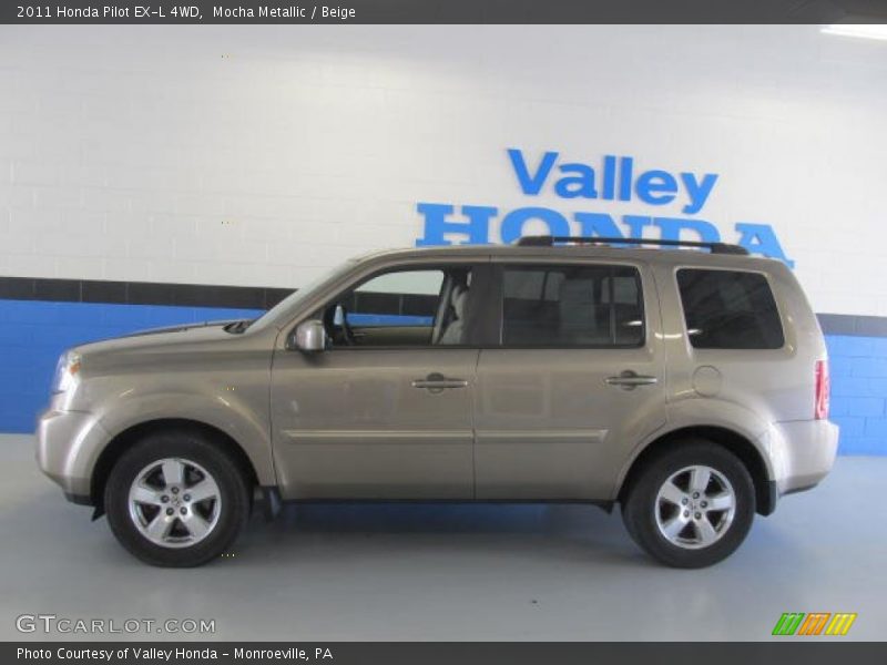 Mocha Metallic / Beige 2011 Honda Pilot EX-L 4WD