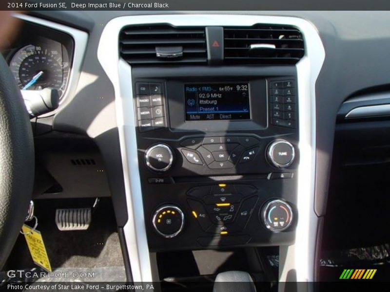 Deep Impact Blue / Charcoal Black 2014 Ford Fusion SE
