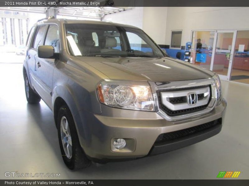 Mocha Metallic / Beige 2011 Honda Pilot EX-L 4WD