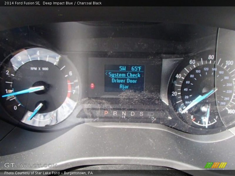 Deep Impact Blue / Charcoal Black 2014 Ford Fusion SE