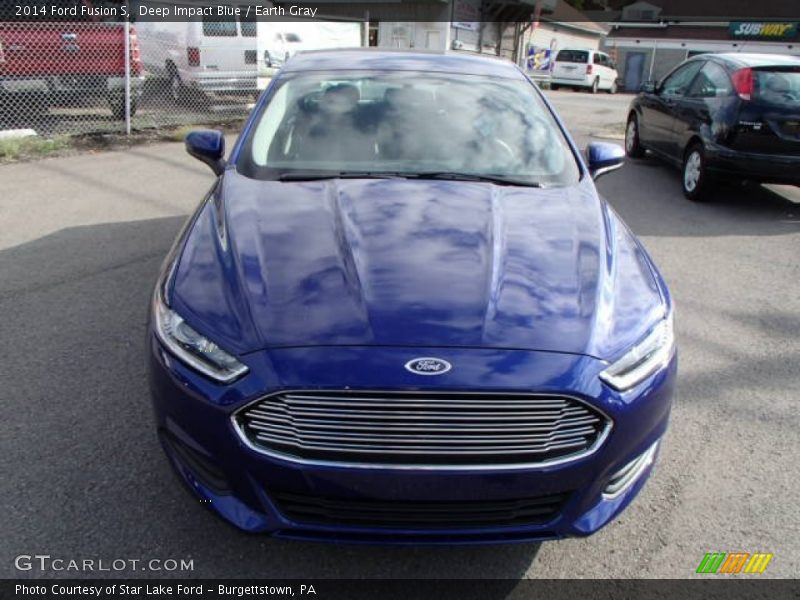 Deep Impact Blue / Earth Gray 2014 Ford Fusion S