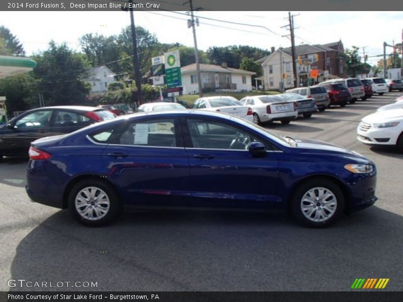 Deep Impact Blue / Earth Gray 2014 Ford Fusion S