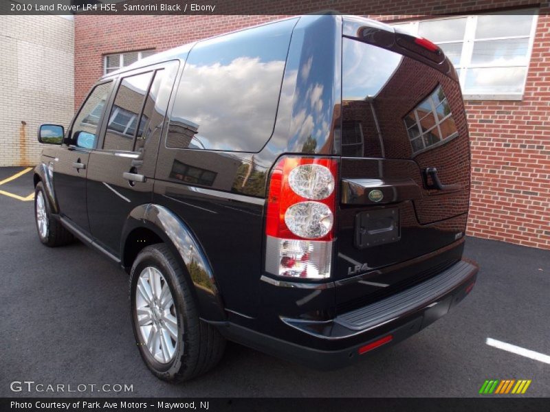 Santorini Black / Ebony 2010 Land Rover LR4 HSE