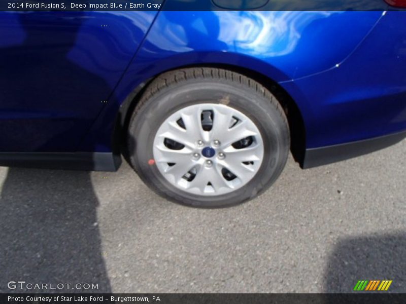 Deep Impact Blue / Earth Gray 2014 Ford Fusion S