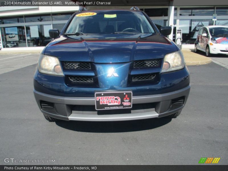 Mystic Blue Pearl / Charcoal 2004 Mitsubishi Outlander LS AWD