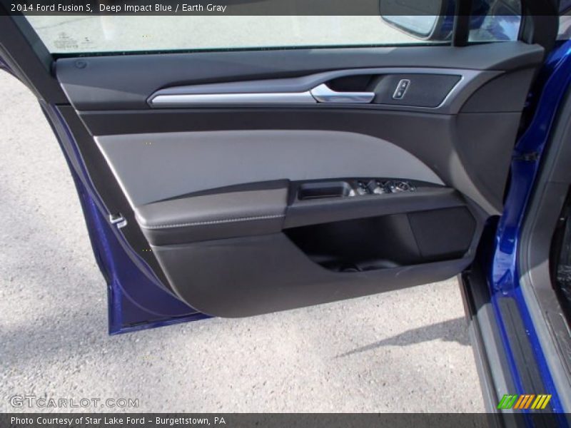 Deep Impact Blue / Earth Gray 2014 Ford Fusion S