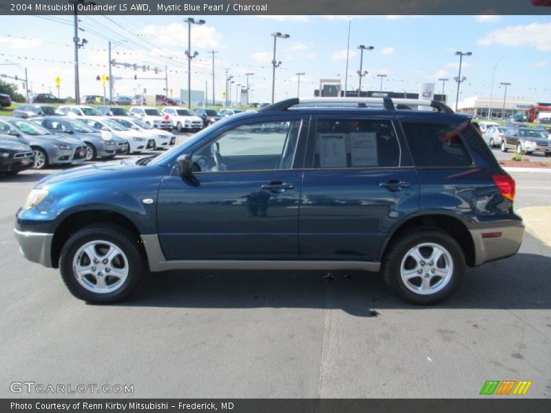 Mystic Blue Pearl / Charcoal 2004 Mitsubishi Outlander LS AWD