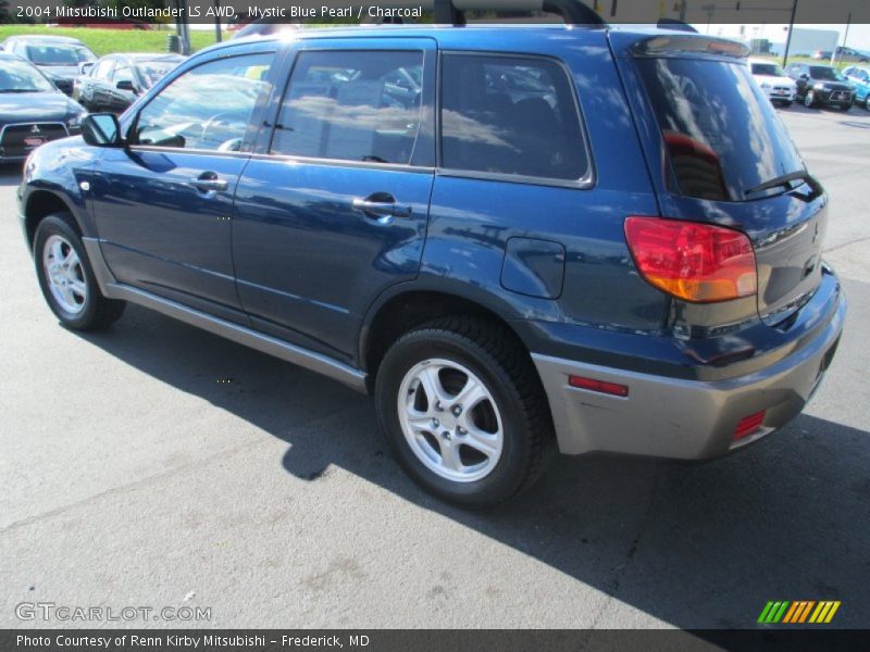 Mystic Blue Pearl / Charcoal 2004 Mitsubishi Outlander LS AWD