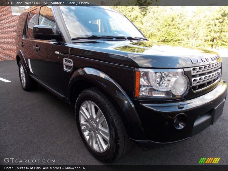 Santorini Black / Ebony 2010 Land Rover LR4 HSE