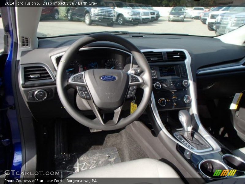Deep Impact Blue / Earth Gray 2014 Ford Fusion S