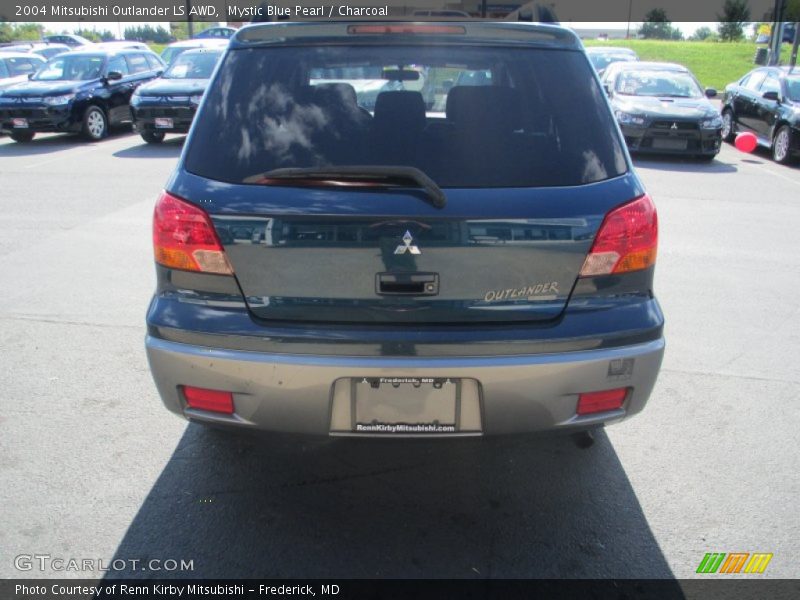 Mystic Blue Pearl / Charcoal 2004 Mitsubishi Outlander LS AWD