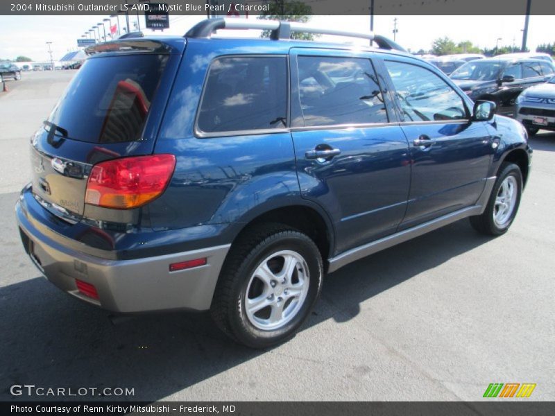 Mystic Blue Pearl / Charcoal 2004 Mitsubishi Outlander LS AWD