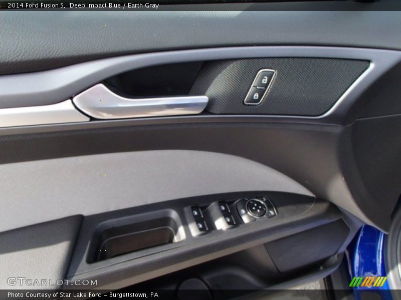 Deep Impact Blue / Earth Gray 2014 Ford Fusion S