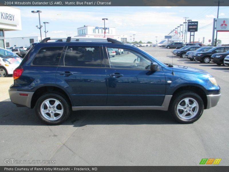 Mystic Blue Pearl / Charcoal 2004 Mitsubishi Outlander LS AWD