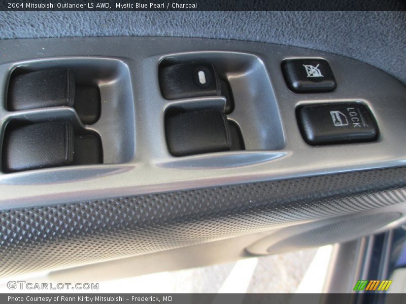 Mystic Blue Pearl / Charcoal 2004 Mitsubishi Outlander LS AWD