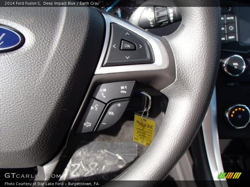 Deep Impact Blue / Earth Gray 2014 Ford Fusion S