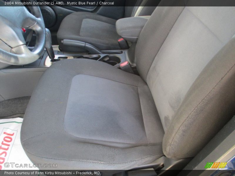 Mystic Blue Pearl / Charcoal 2004 Mitsubishi Outlander LS AWD