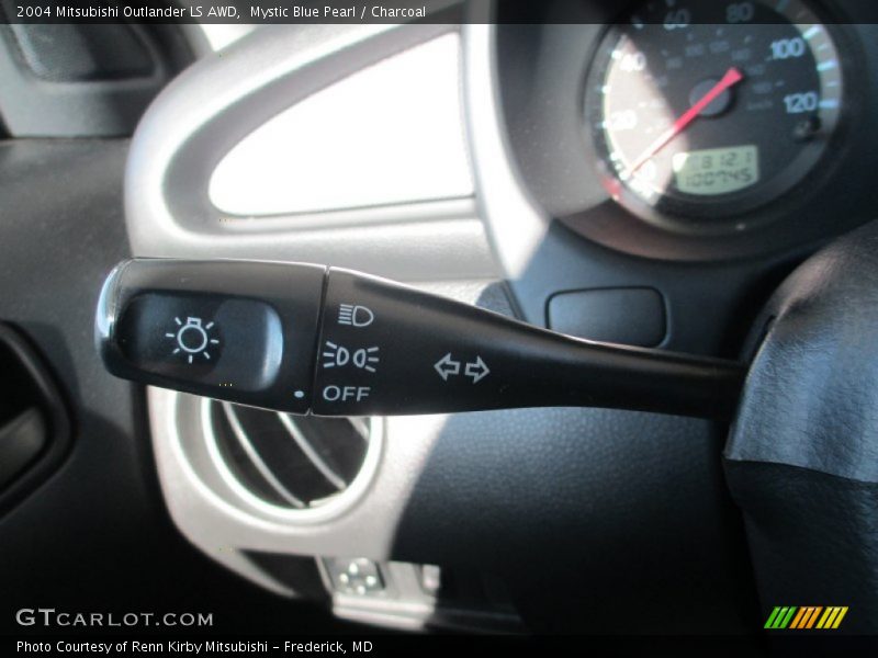 Mystic Blue Pearl / Charcoal 2004 Mitsubishi Outlander LS AWD